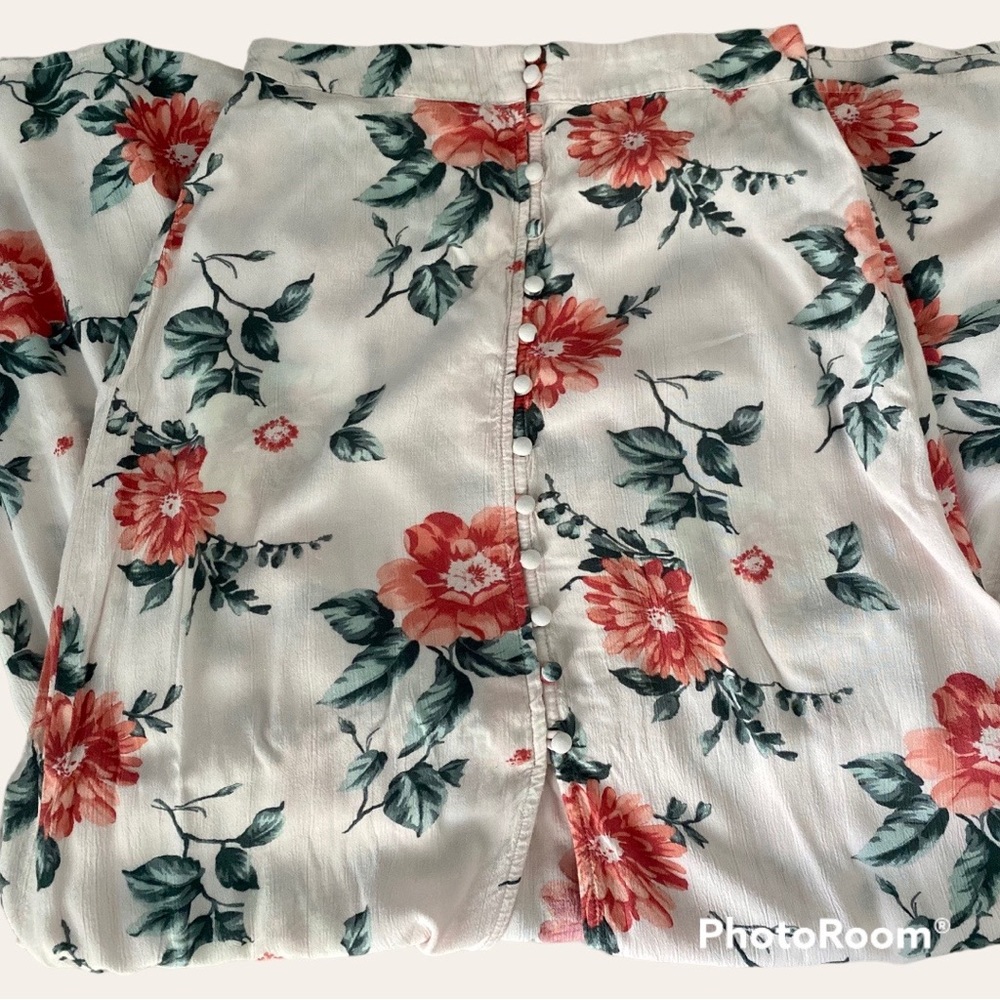 American Eagle Flowy Floral Maxi Skirt